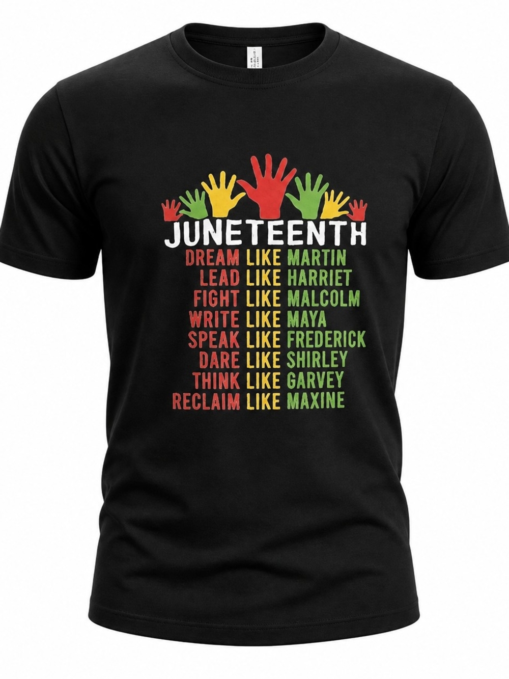 Juneteenth Black Leaders Affirmation Graphic Tee -‎ XL